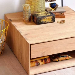 Nordic II Solid Oak Bedside Table