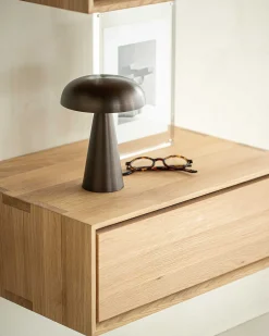 Nordic II Solid Oak Hanging Bedside Table