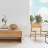 Nordic Solid Oak Media Console, 71"