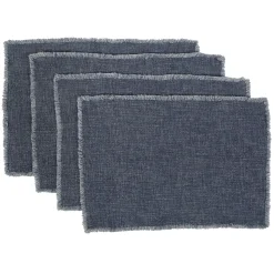 Oakville Placemats, Set of 4, Navy^Be Home Best Sale