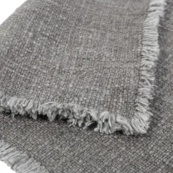 Oakville Placemats, Set of 4, Charcoal^Be Home Online
