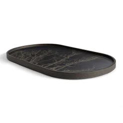 Oblong Black Tree Tray, Medium