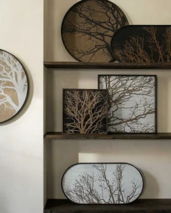 Oblong Black Tree Tray, Medium
