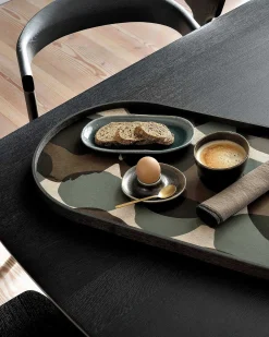 Oblong Connected Dots Glass Tray, Medium