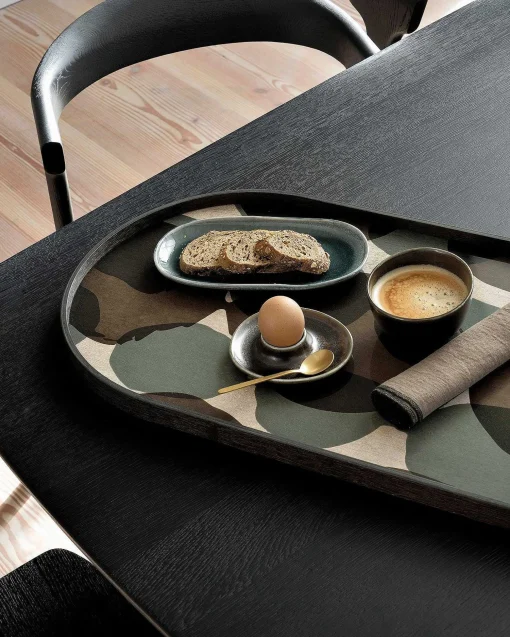 Oblong Connected Dots Glass Tray, Medium