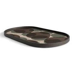 Oblong Connected Dots Glass Tray, Medium