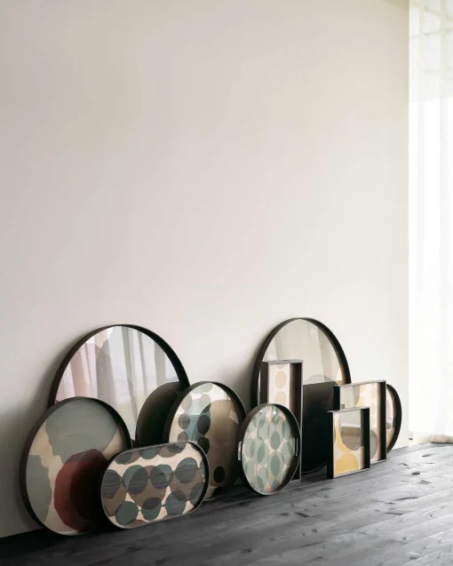 Oblong Connected Dots Glass Tray, Medium