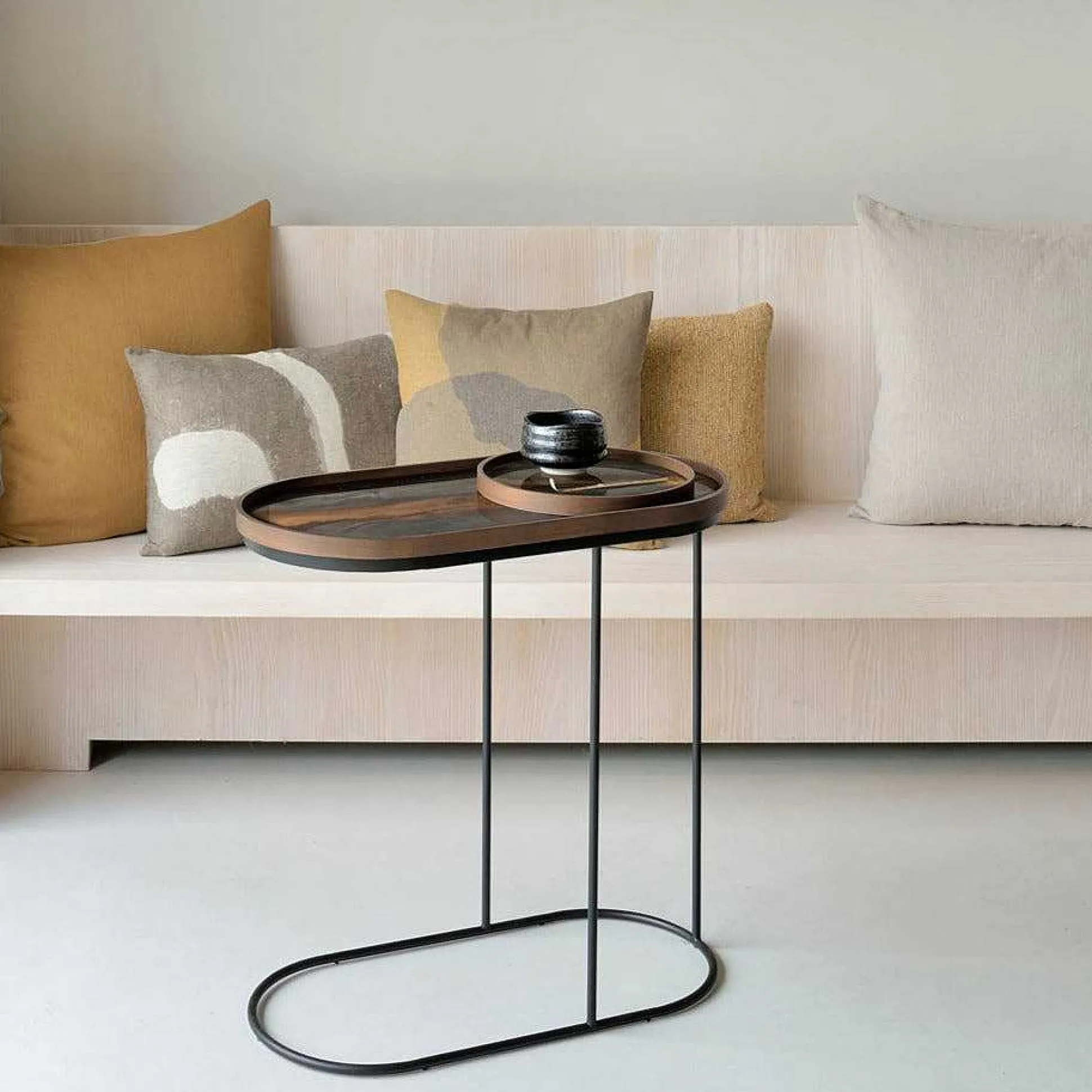 Oblong Tray Side Table (Tray Not Included)