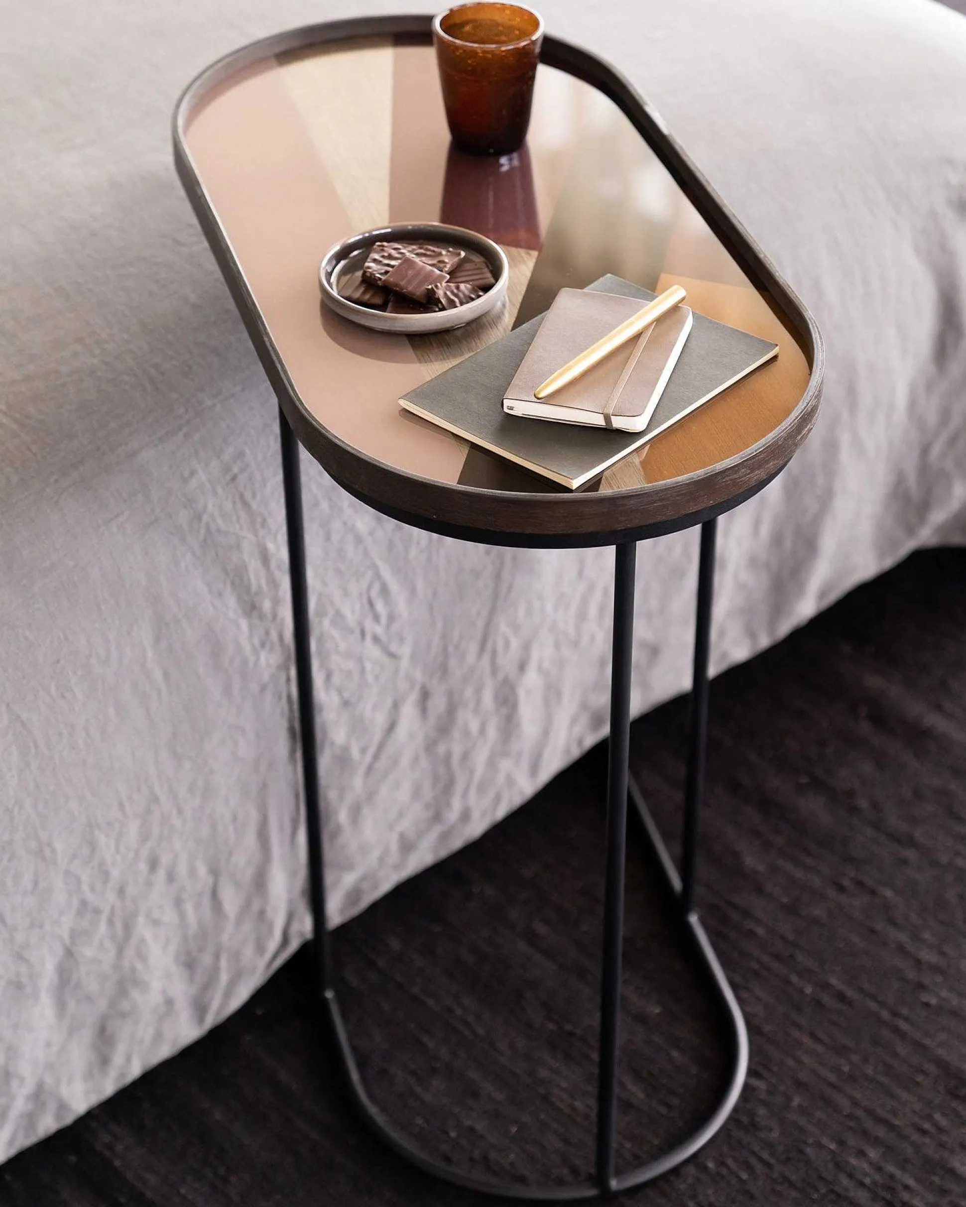 Oblong Tray Side Table (Tray Not Included)