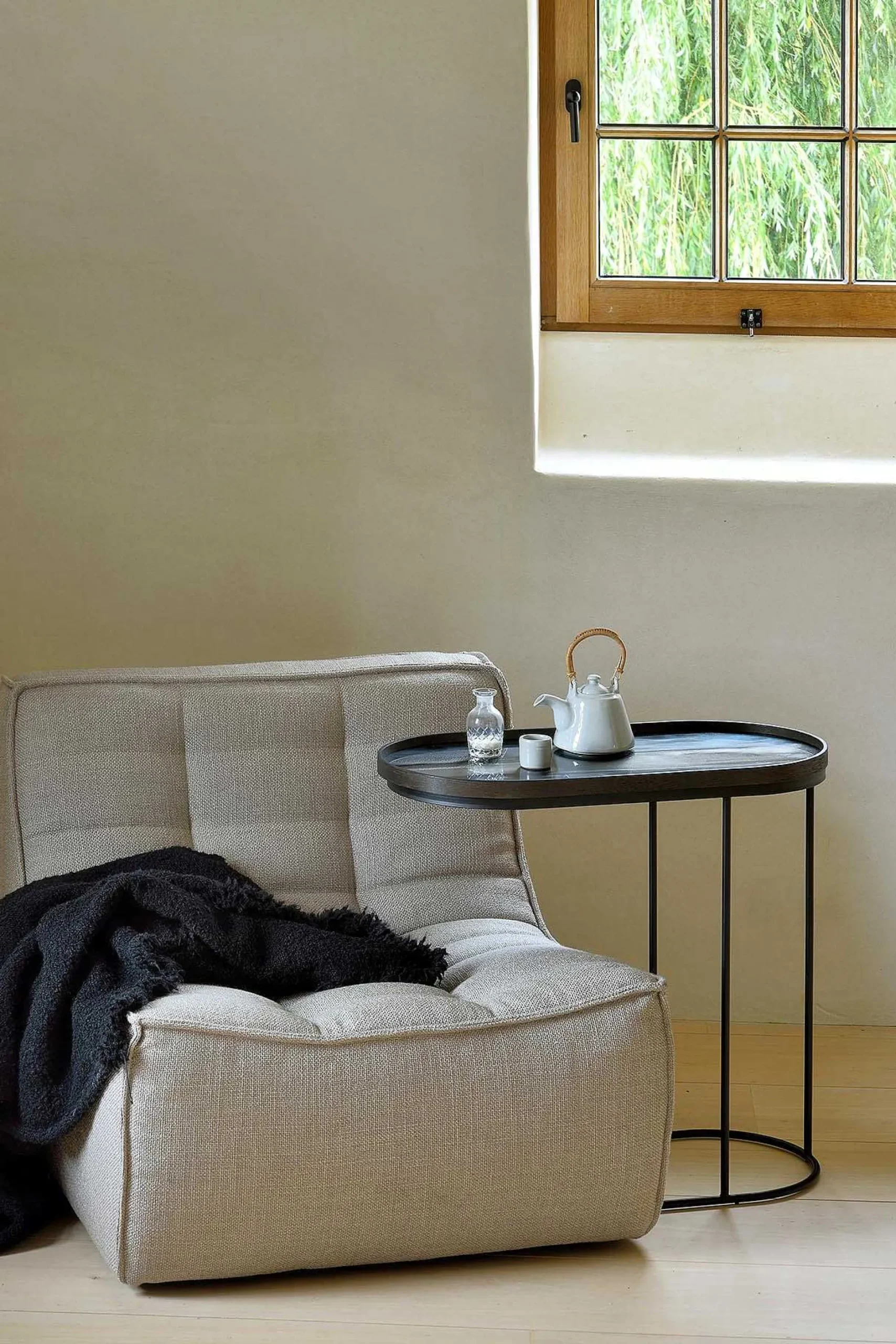 Oblong Tray Side Table (Tray Not Included)