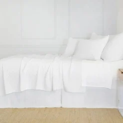 Ojai King Matelassé, White^Be Home Online