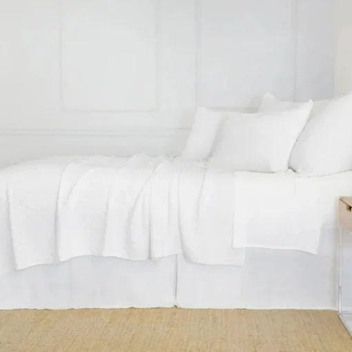 Ojai King Matelassé, White^Be Home Online