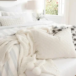 Ojai King Sham, Greige^Be Home Cheap