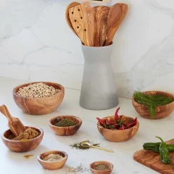 Olive Wood Nesting Bowls, Set of 3