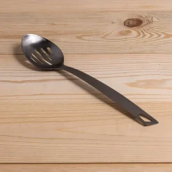 Onyx Helix Slotted Spoon