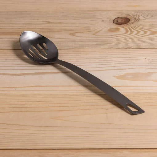 Onyx Helix Slotted Spoon