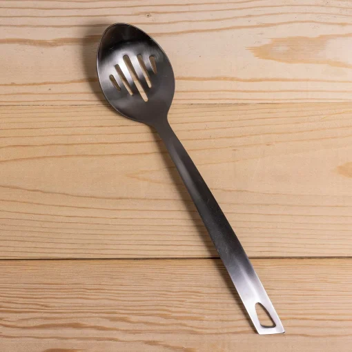 Onyx Helix Slotted Spoon