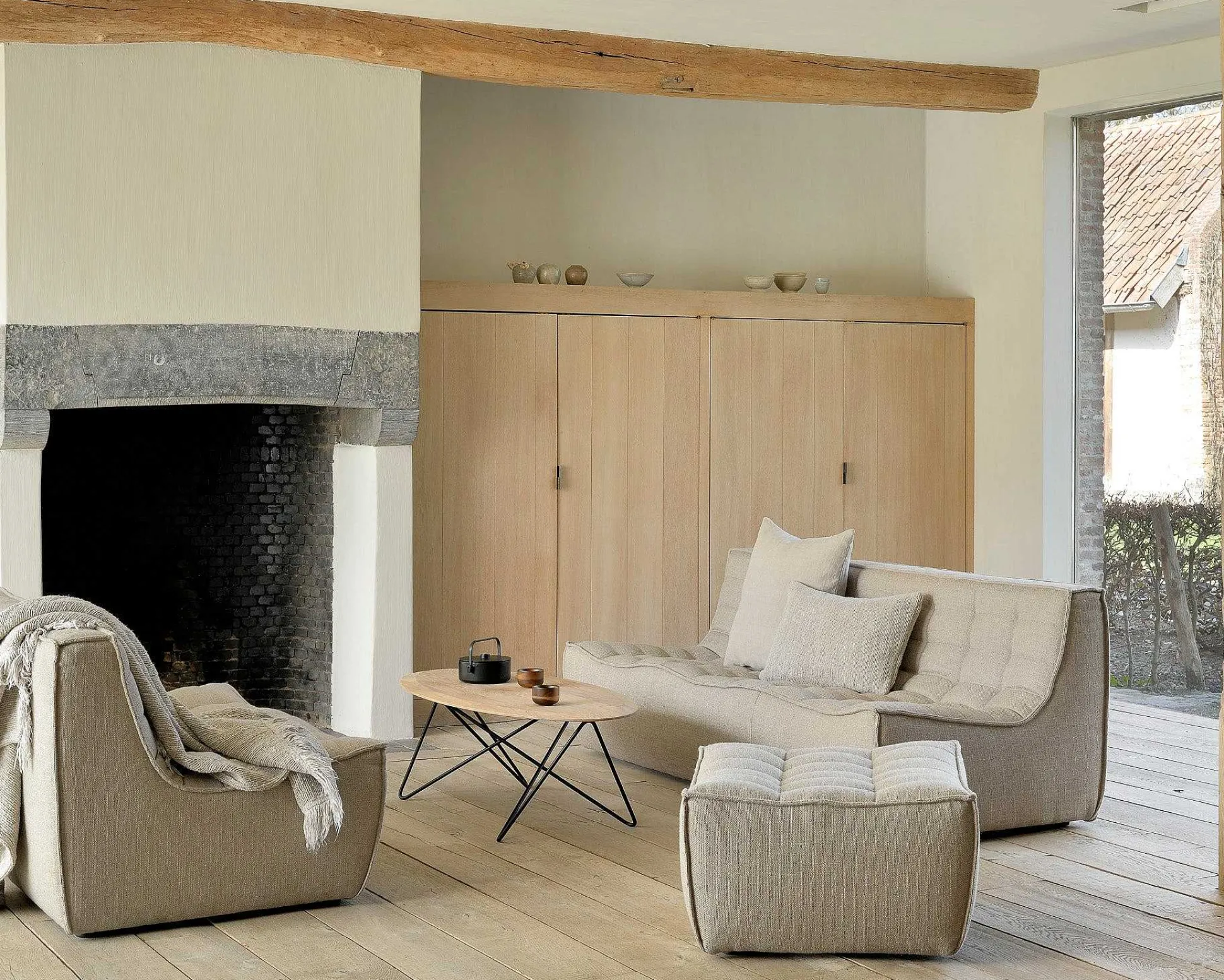 Orb Coffee Table, Oak, Oval