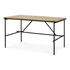 Oscar Solid Oak Desk, 55.5"