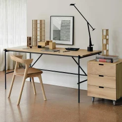 Oscar Solid Oak Desk, 55.5