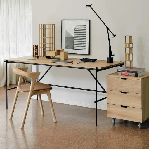 Oscar Solid Oak Desk, 55.5"