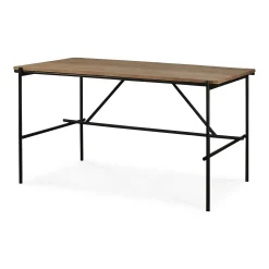 Oscar Solid Teak Desk, 55.5"