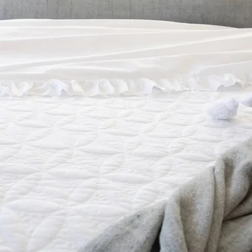 Oslo King Coverlet, White^Be Home Outlet