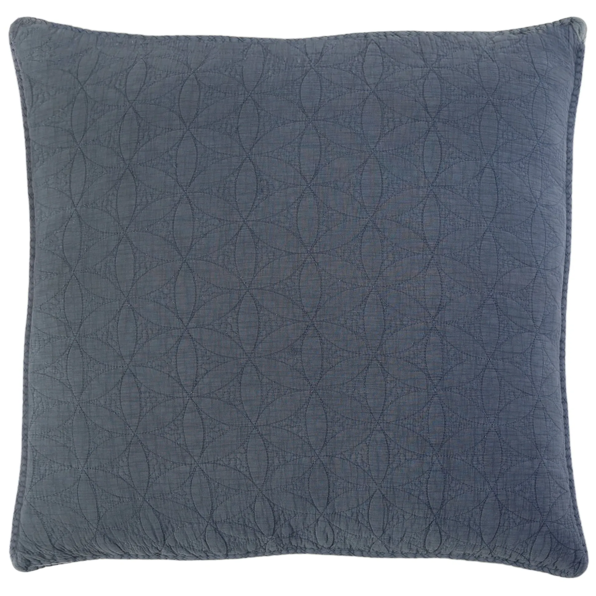 Oslo Large Euro Sham, Blue Denim^Be Home Cheap