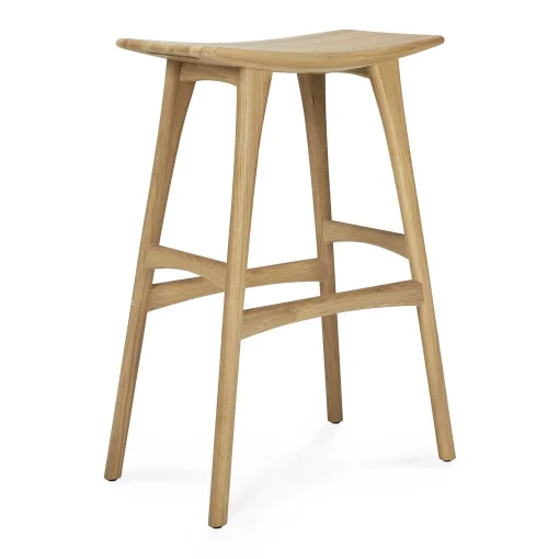 Osso Bar Stool, Varnished Oak