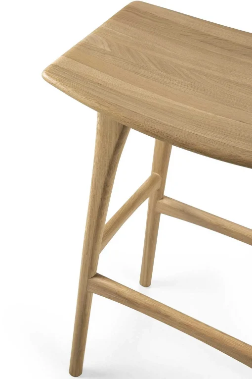 Osso Bar Stool, Varnished Oak