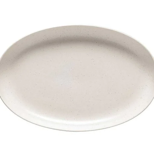 Pacifica 16" Oval Platter, Vanilla
