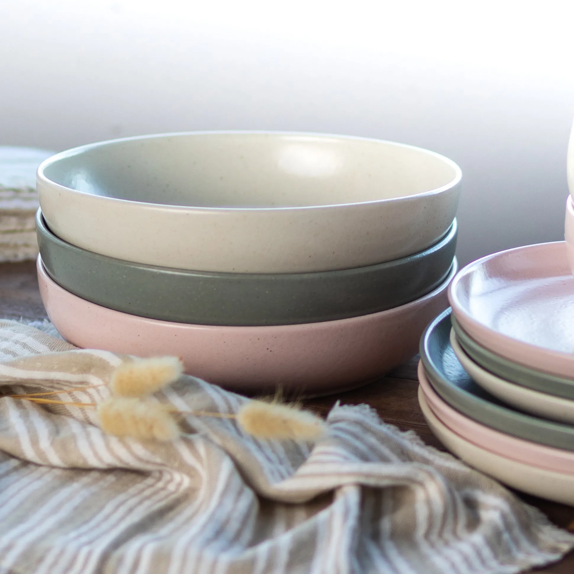 Pacifica Pasta Bowl, Vanilla, Set of 6^Be Home Flash Sale