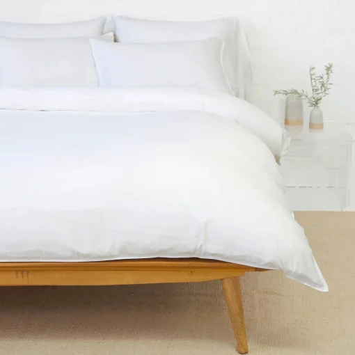 Parker Bamboo Queen Duvet Set, White^Be Home Shop