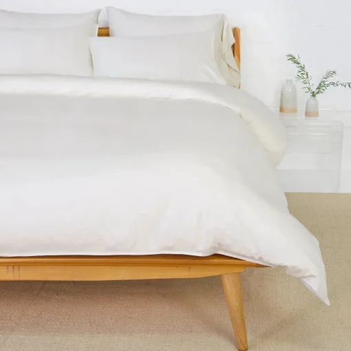 Parker Bamboo Queen Duvet Set, Ivory^Be Home Flash Sale