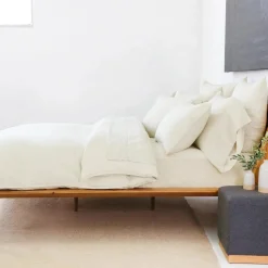 Parker Linen Euro Sham, Cream^Be Home Best Sale