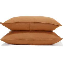 Parker Linen King Duvet Set, Terra Cotta^Be Home Sale