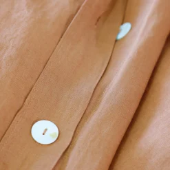 Parker Linen King Duvet Set, Terra Cotta^Be Home Sale