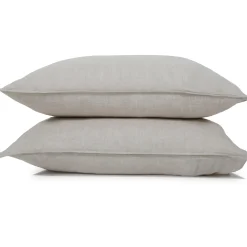 Parker Linen King Sham Set, Flax^Be Home Shop
