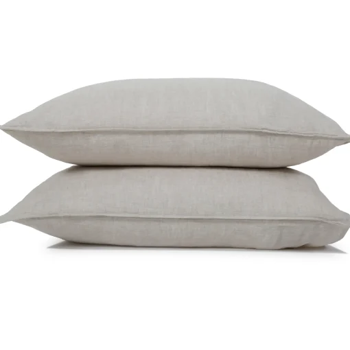 Parker Linen King Sham Set, Flax^Be Home Shop