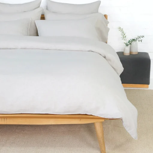 Parker Linen King Sham Set, Flax^Be Home Shop