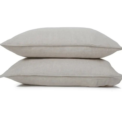 Parker Linen Queen Duvet Set, Flax^Be Home Cheap