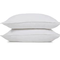 Parker Linen Queen Duvet Set, White^Be Home Discount
