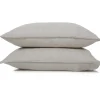 Parker Linen Standard Sham Set, Flax^Be Home Store