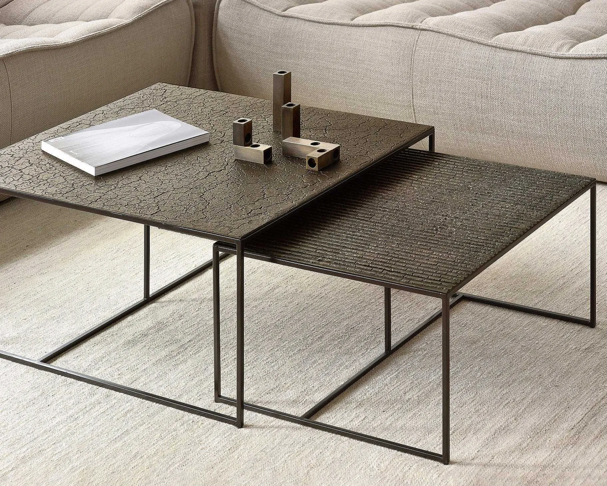 Pentagon Nesting Coffee Table, Set Of 2