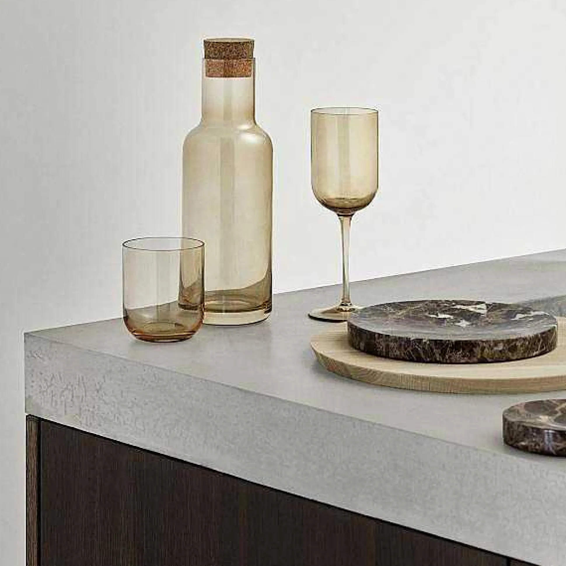 Pesa Marble Tray, Small, Brown