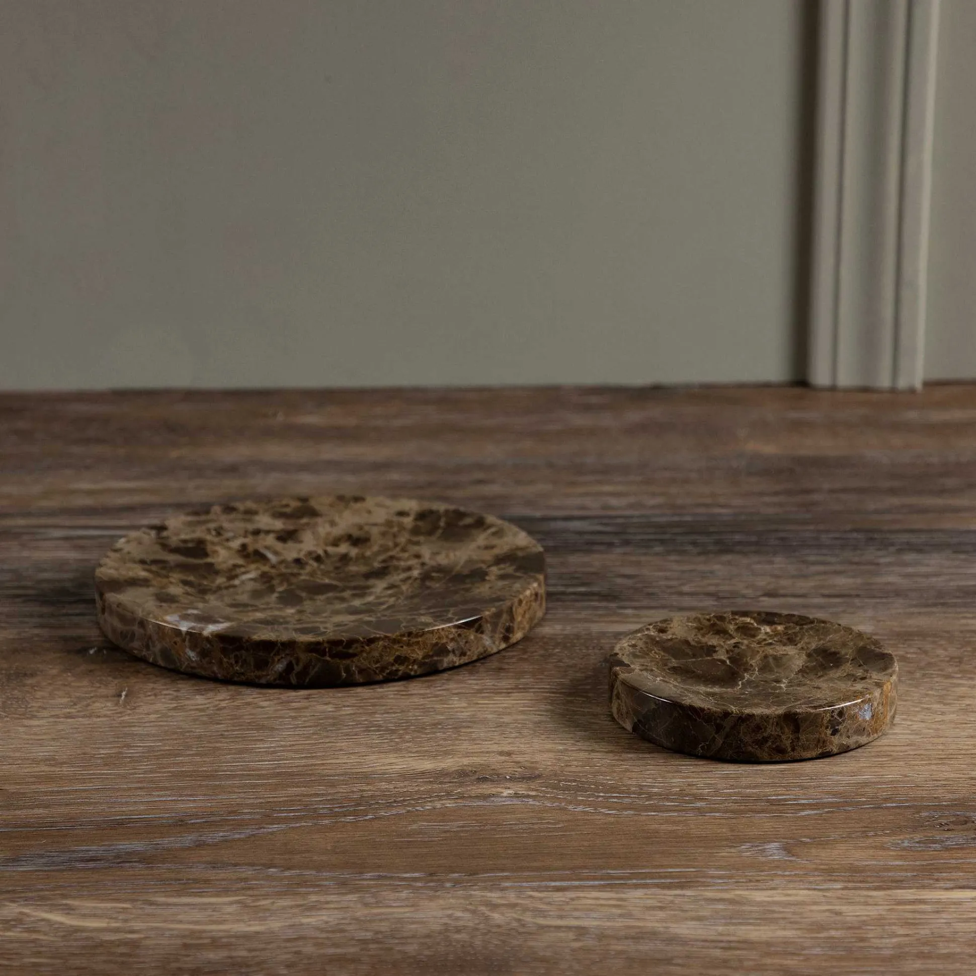 Pesa Marble Tray, Small, Brown