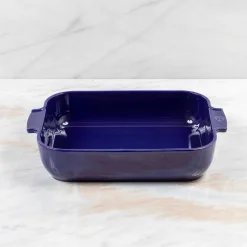 Peugeot Appolia Ceramic 16" Rectangular Baker, Deep Blue