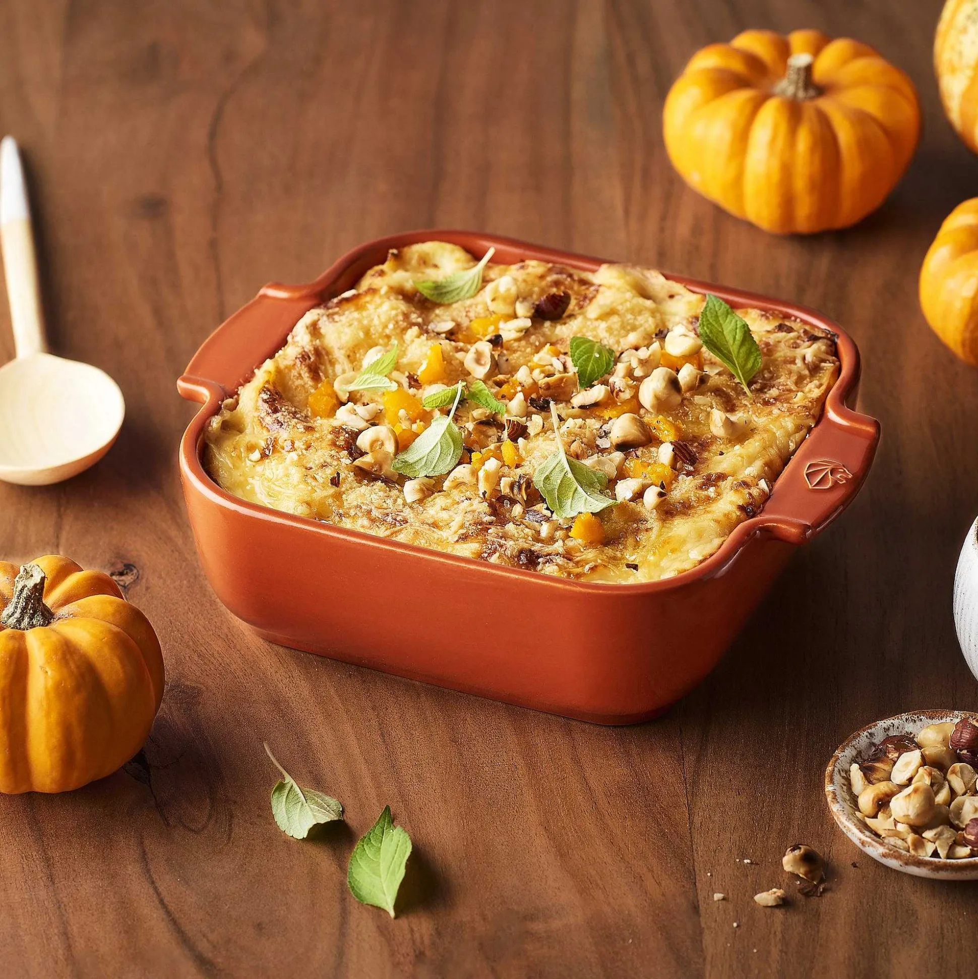 Peugeot Appolia Ceramic 14" Square Baker, Terracotta