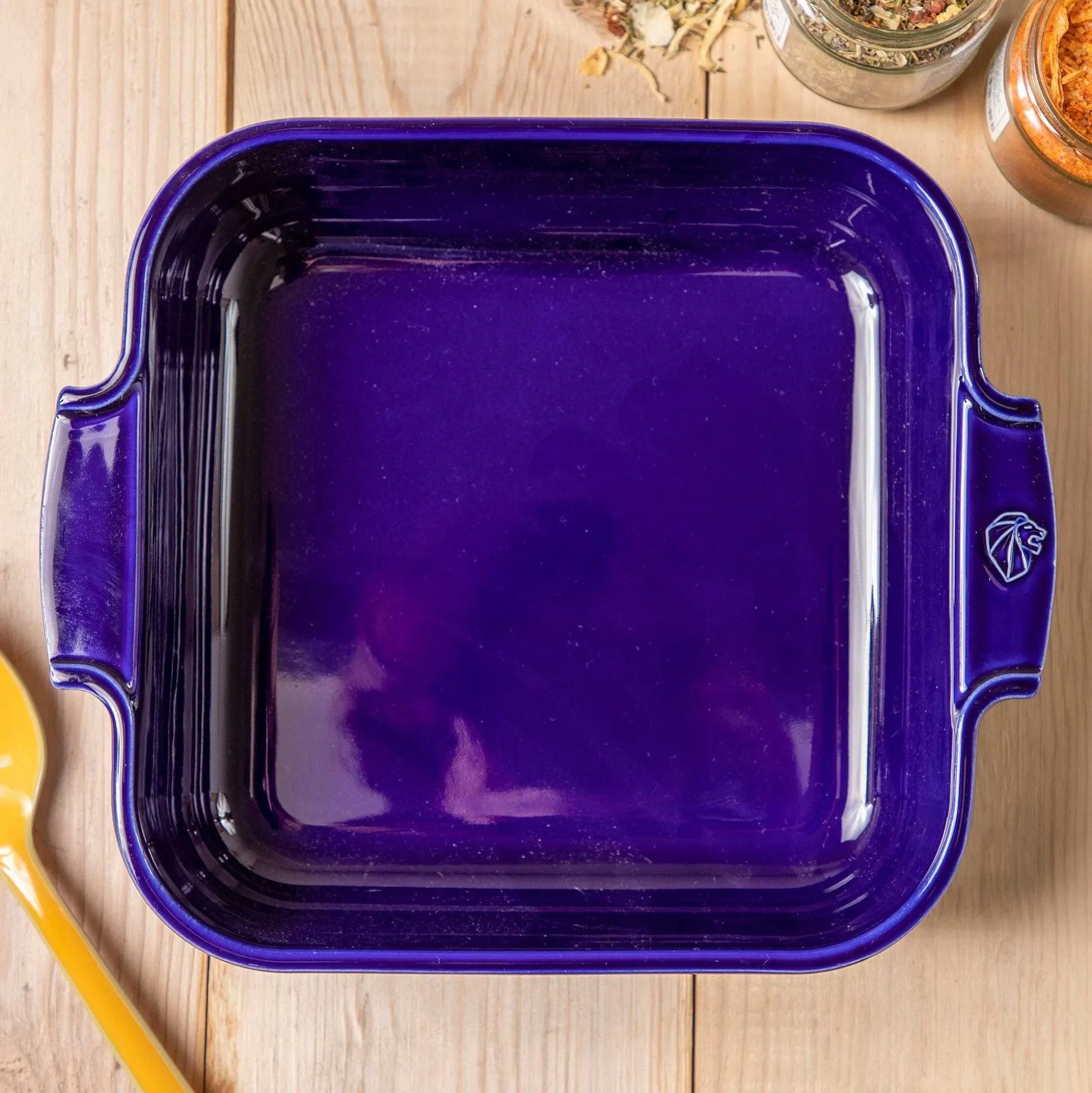 Peugeot Appolia Ceramic 14" Square Baker, Deep Blue