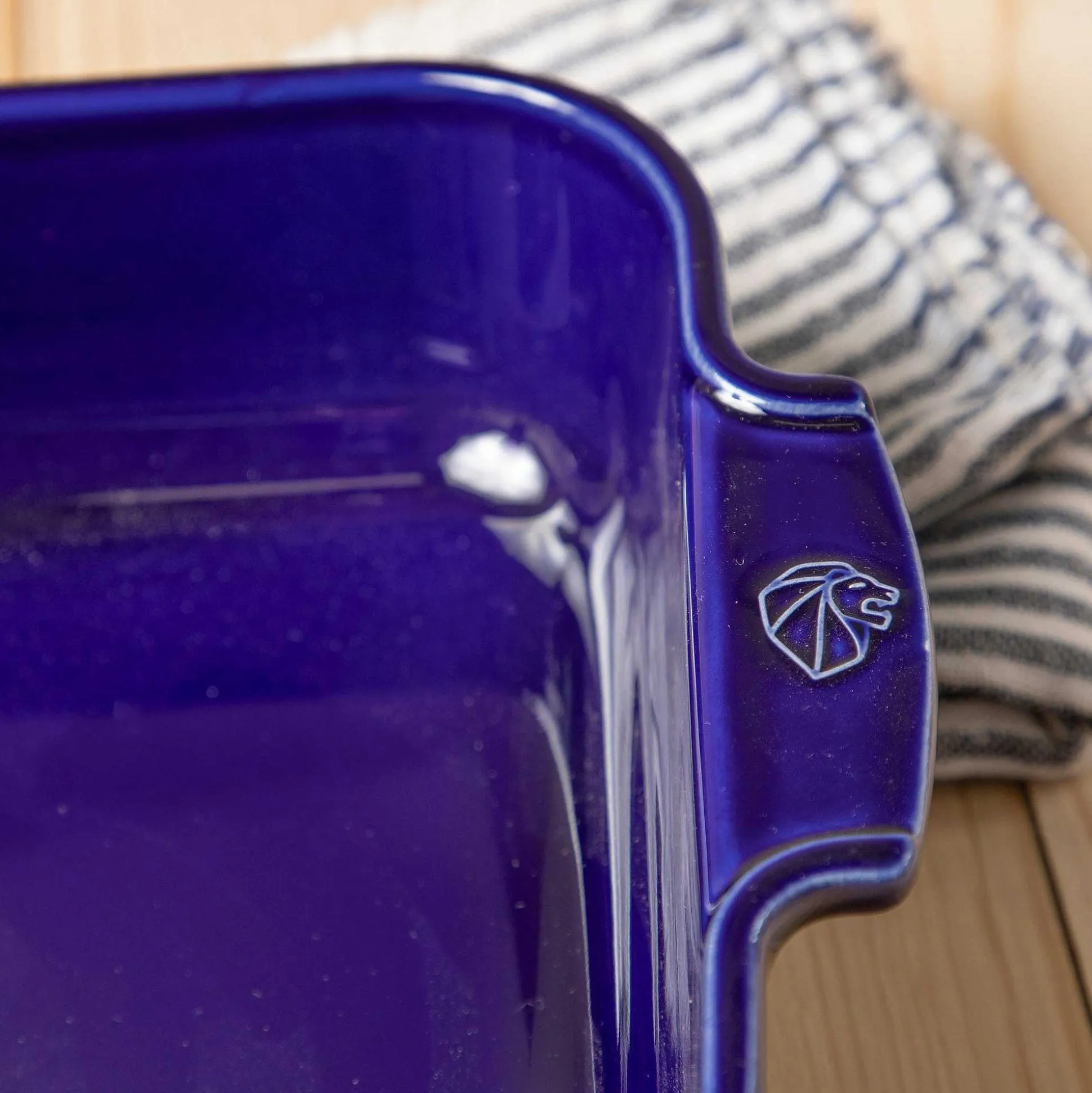 Peugeot Appolia Ceramic 14" Square Baker, Deep Blue